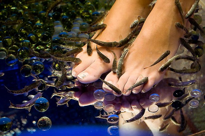 1-Hour Aroma Oil Massage plus 20-Minute Free Fish Pedi - Athens Fish Spa Massage & Hammam: where it starts and ends