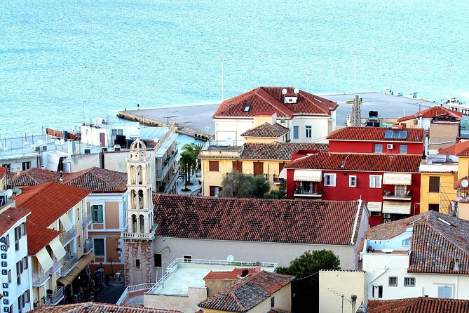 27 Day Grand Circle Tour of Mainland & Corfu, Mykonos, Santorini - Nafplio to Sparta to Mystras: castles, ouzo, then a UNESCO time machine