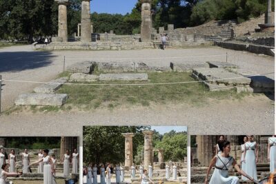 "A Day in Ancient Olympia:The Cradle of the Olympics Games" - Temple of Zeus and Hera’s altar: the heart of the Games