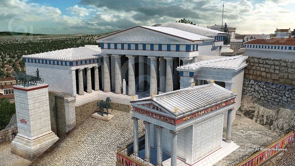 Acropolis: 3D representations & audiovisual self-guided tour - Erechtheion: audio-led storytelling with visual support
