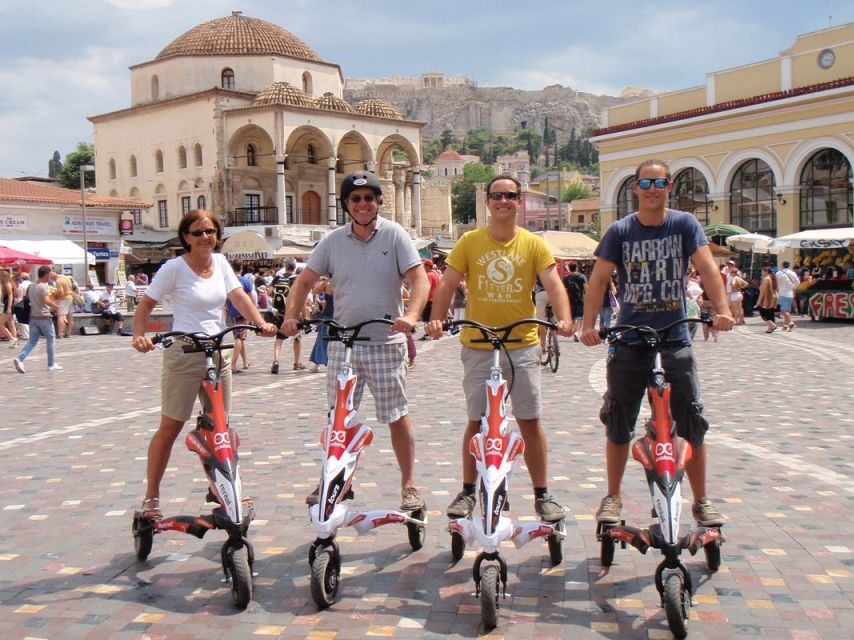 Acropolis Walking Tour & Athens Highlights by Electric Trike - Meeting at Scooterise and getting ready to ride
