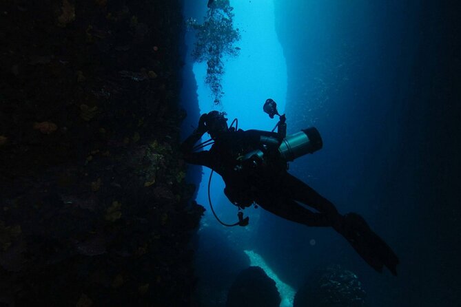 Adventure Dives for Certified Divers in Nea Makri, Athens - The boat plan: Marathon Beach to Platourada, Dipsa, and Marathon Cape