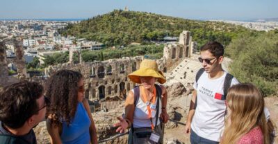 Athens: Acropolis Guided Tour and Old Town Food Tasting - Starting at the foot of the Acropolis: Dionysus Sanctuary to the climb