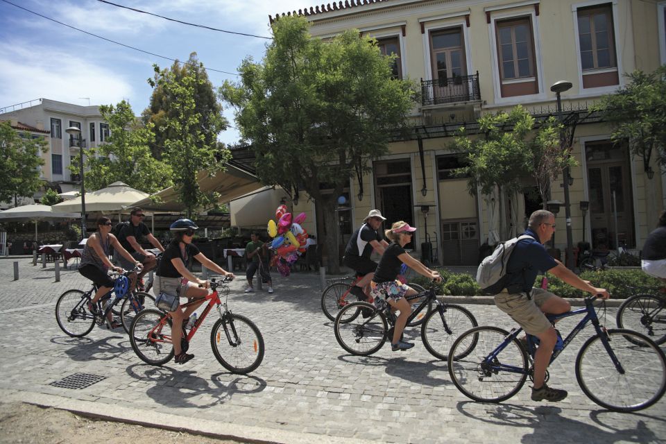Athens: Bike Tour of Athens Historical Centre - A Coffee-and-Waffle Break With Acropolis Views (That You’ll Remember)