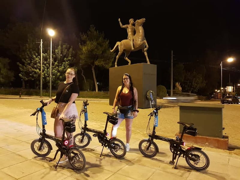 Athens: Discover the City Electric Bike Night Tour - Temple of Olympian Zeus and the long ride-around feeling