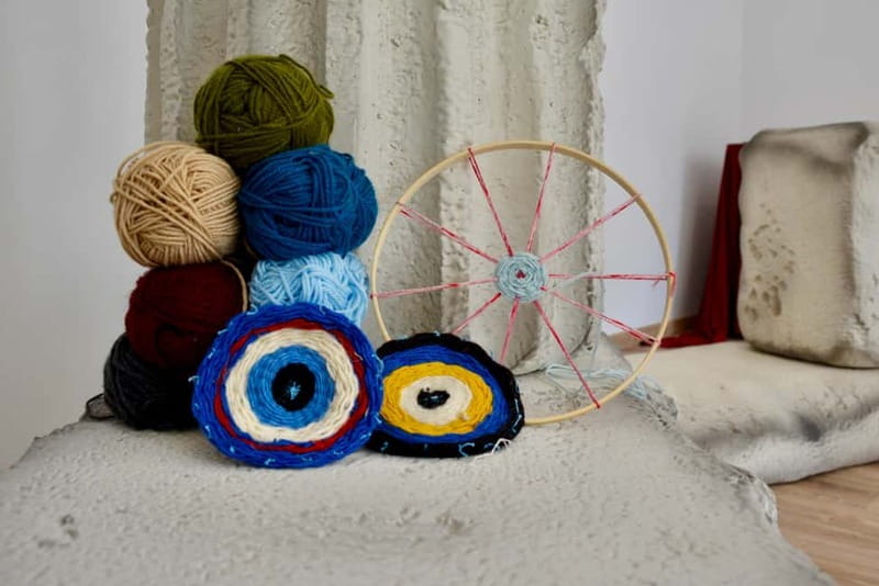 Athens: Evil Eye Weaving Workshop - Tea, cookies, and snacks: the break that keeps it comfortable