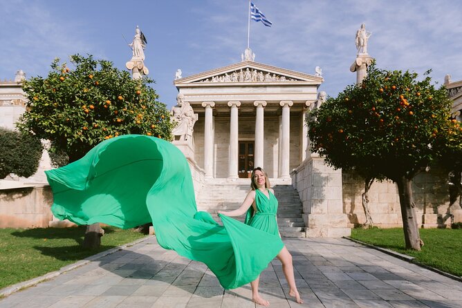 Athens Flying Dress Photo Shoot with a Professional Photographer - Price and value: paying for privacy, editing, and the dress itself