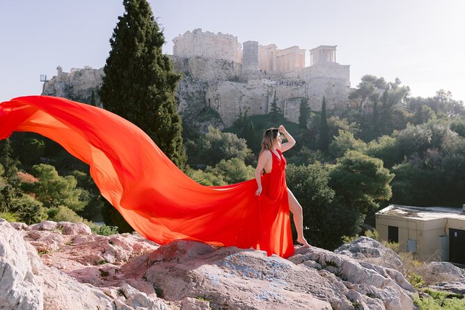 Athens Flying Dress Photo Shoot with a Professional Photographer - Choosing your flying dress colors (and why comfort matters)