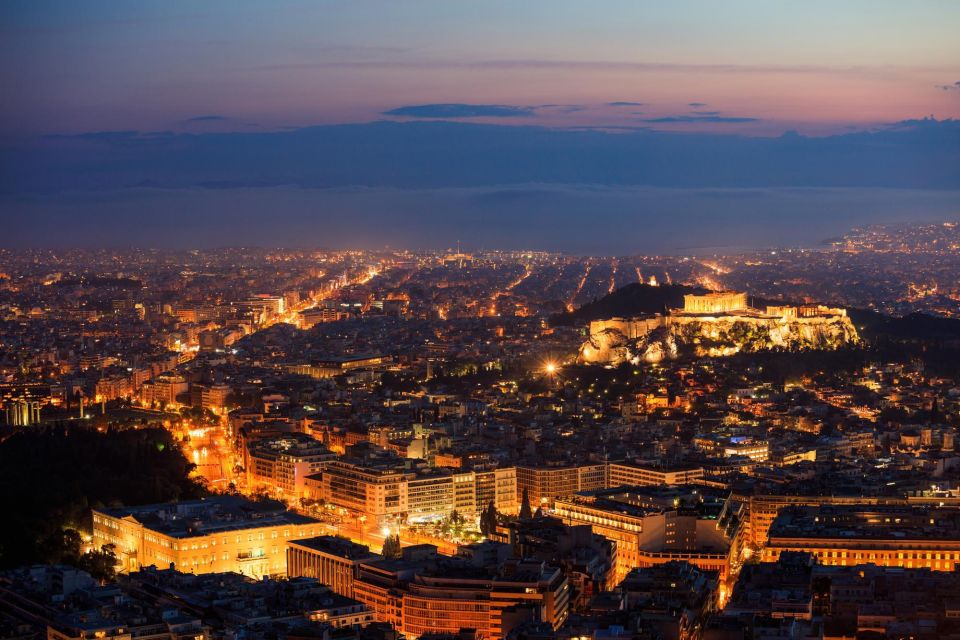 "Athens Night Experience - 4Hours" - Panathenaic Stadium and Olympian Zeus: classic Athens after dark