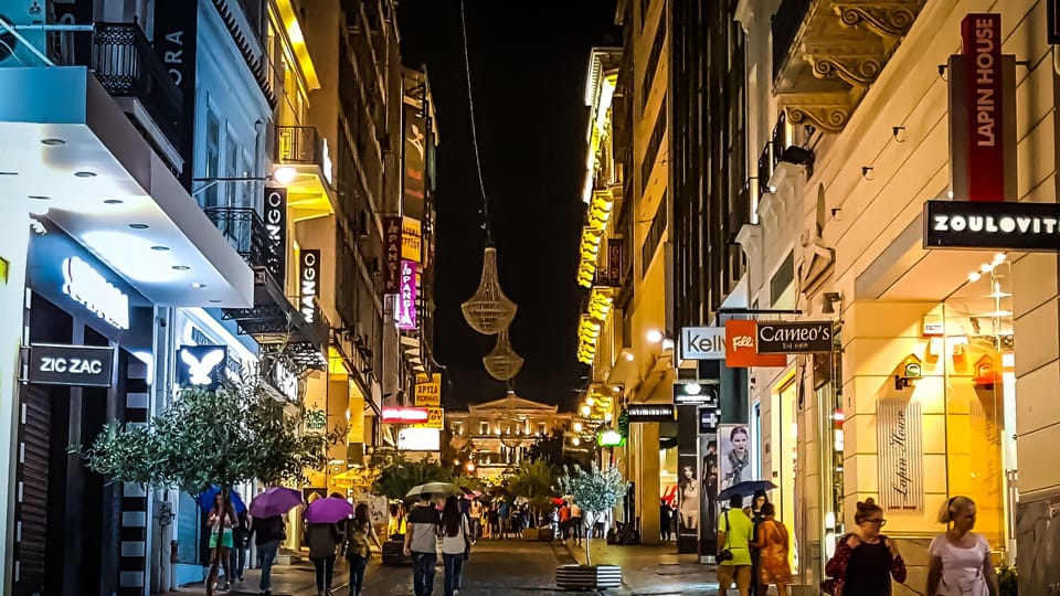 Athens: Night Walking Tour - Gate of Athena, Monastiraki, and the flea-market energy