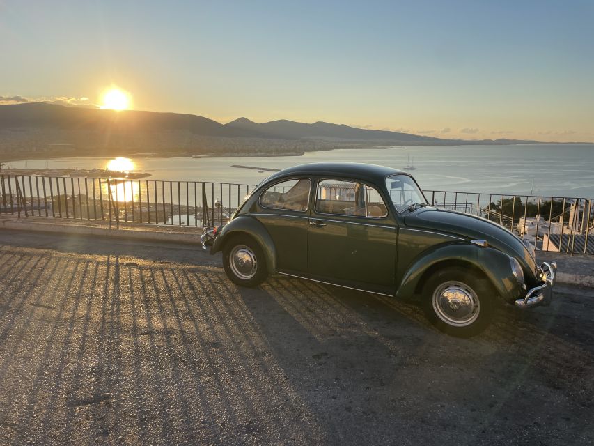 Athens: Riviera Photo Tour in a Vintage Volkswagen Beetle - Stop 1: Piraeus photo time with city views in the background