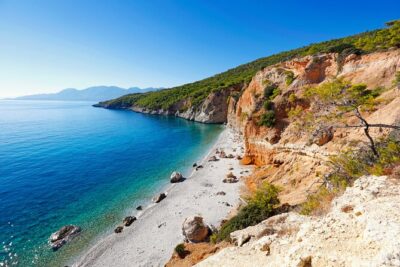 Athens Swimming Cruise to Agistri Metopi Aegina - Moni or Metopi: the anchored swim stop where you make the plan