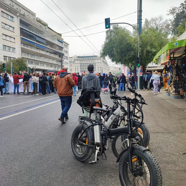 Athens tour with electric bicycle - Acropolis Area Stops Along Via Dionysiou Areopagitou