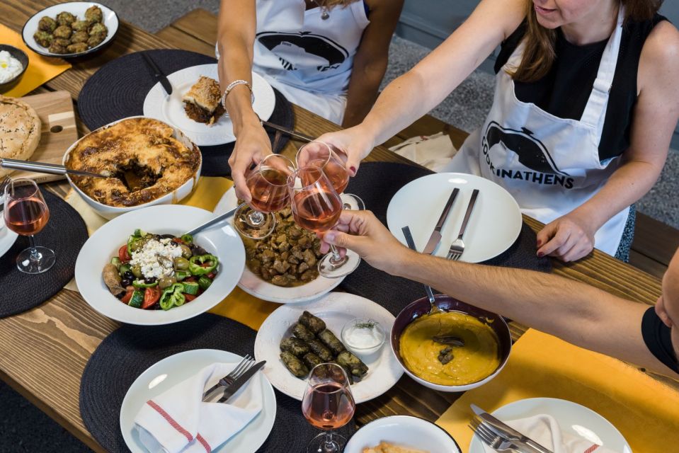 Athens: Traditional Greek Cooking Class with Full Meal - Getting There From Monastiraki: Finding Evripidou 90 Easily