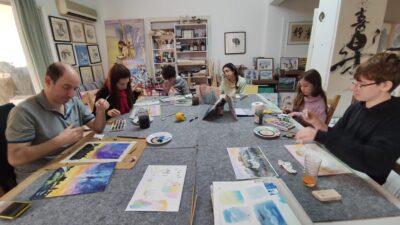 Athens: workshop for painting landscape with local artist - What you learn: sketch, composition, and watercolor tone