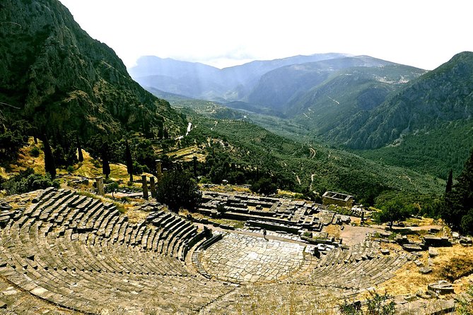 BEST PRIVATE TOUR TO DELPHI: Delphi Arachova Hosios Monastary - Delphi Archaeological Site: Apollo, Theatre, Springs, and Ritual Space