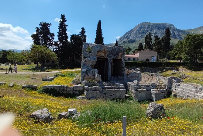 Biblical Corinth Taste Faith & History with wine & Oil Tasting - Temple of Apollo at Corinth: a Doric presence from centuries ago