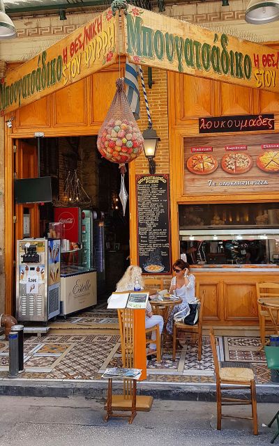 Breakfast in the markets with olive oil and honey tasting - Athinas Street traders: coffee, pies, and the olive oil story