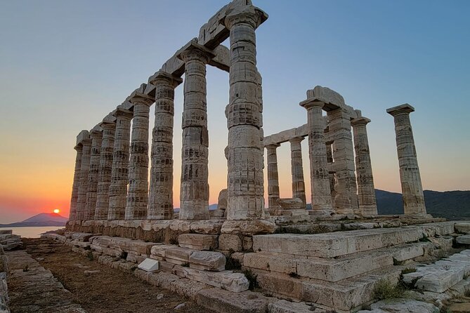 Cape Sounio and Temple of Poseidon Half Day Private Tour - First stop: Archaeological Site of Sounion (cliffs, Poseidon sanctuary vibes)