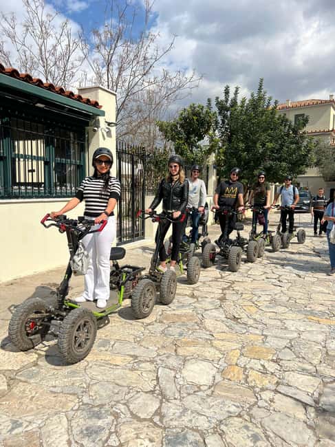 City Tour with EZRaider (4-wheeled) - Up Dionysiou Areopagitou with the Acropolis right there