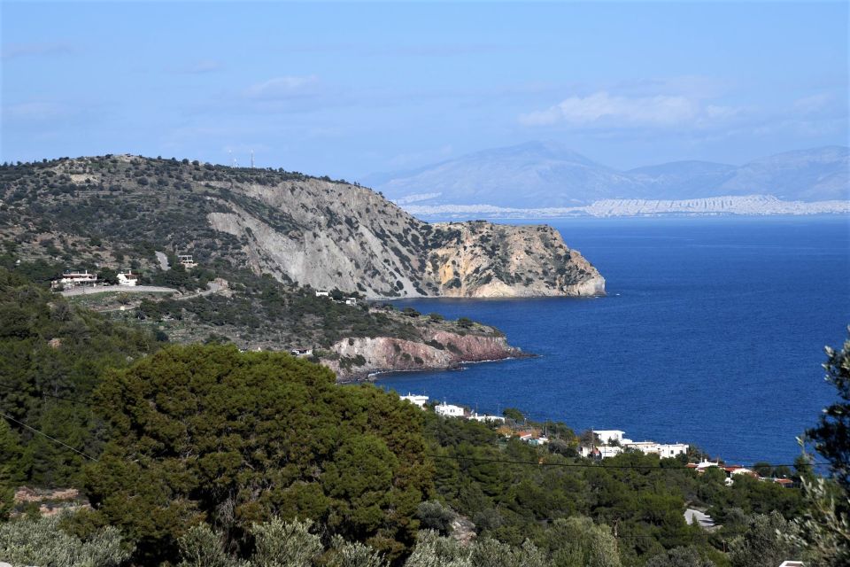 From Athens: Aegina Island E-Bike Tour with Ferry Tickets - Cycling the island: 50 km, 800 meters up, and where to pause