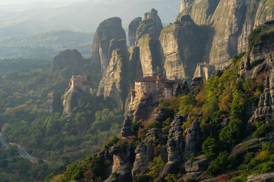 From Athens: Meteora Train Trip with Overnight Stay - Six monasteries, a hermit cave, and a Byzantine church: what the guided stops add up to