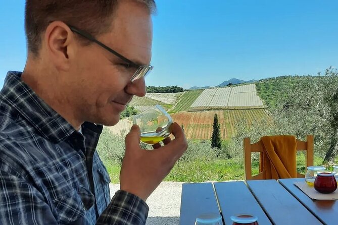 From Athens: Olive Oil Tasting, Olive Grove & Wine Experience - Hotel pickup and private transport from downtown Athens