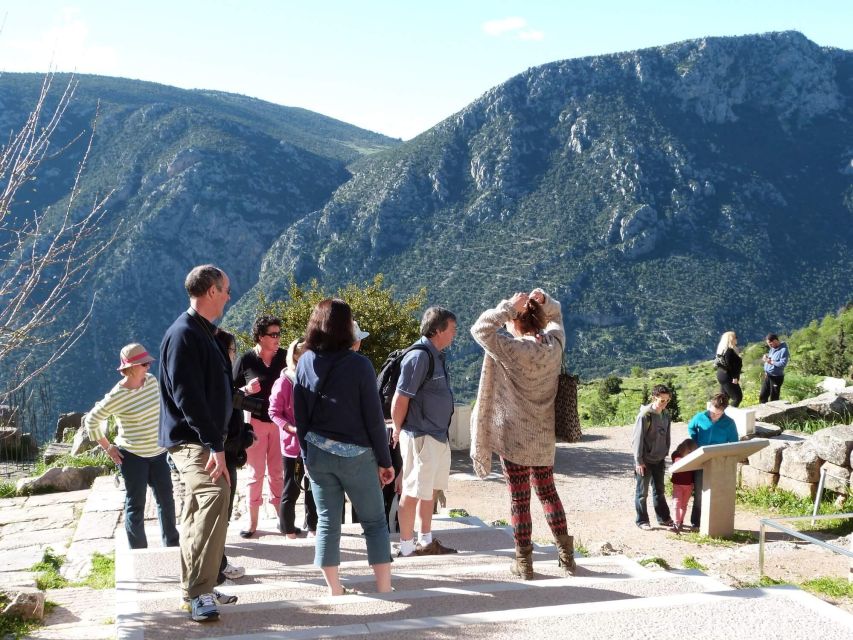 From Athens: Temple of Apollo and Oracle Delphi Day Trip - Lunch, Arachova photo stop, and the drive back with something to look forward to