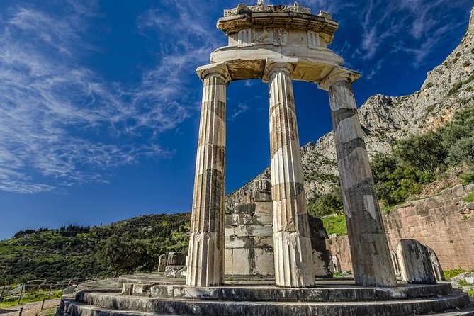 ''Full-Day Tour of Delphi-Byzantine Monastery of Hosios Loukas'' - Temple of Apollo and the Tholos: what you’re looking at and why it matters