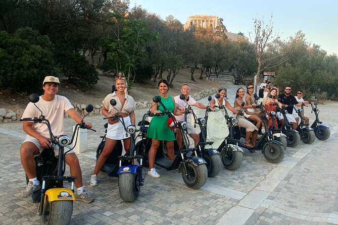 GoPro Adventure Tour in Acropolis area by E-Scooter - The Acropolis-Area Ride, a Secret Viewpoint, and Odeon of Herod