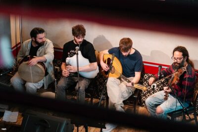 Greek Food pairing with traditional music in Pagrati Athens - Chef Panagiotis Vasilatos and the band: why the pairing feels intentional