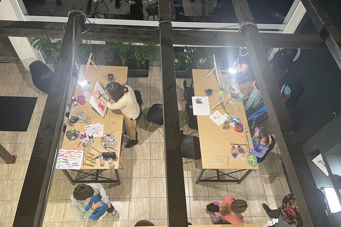 Guided Paint & Sip Workshop in Central Athens - Materials and drinks: included basics, plus optional alcohol