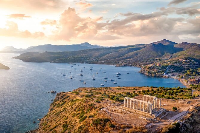 Half day Cape Sounion Sunset Views at the Poseidon Temple Tesla - A Poseidon sunset built for the right kind of photos