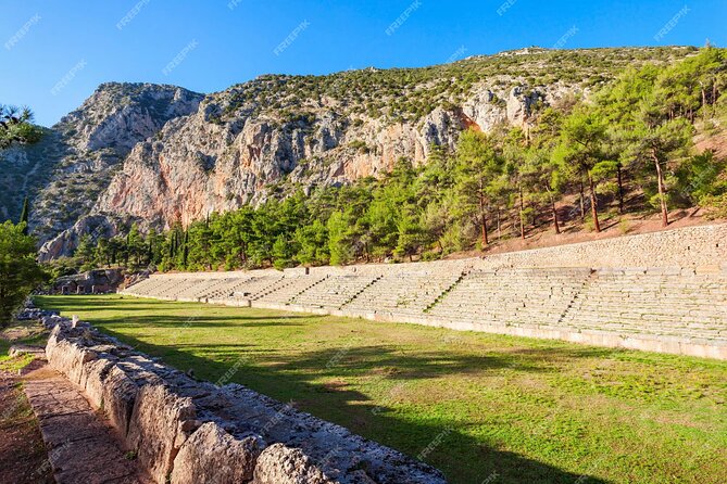 Mercedes Private Tour to Delphi and Arachova - Stop 3: Delphi Ancient Town—Temple of Apollo, theater, stadium, and the Omphalos area