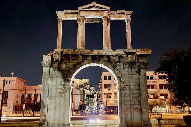 Night Tour of the City of Athens with Guide in Spanish - Plaka at night: Metropolitan Cathedral and the Ancient Agora finish