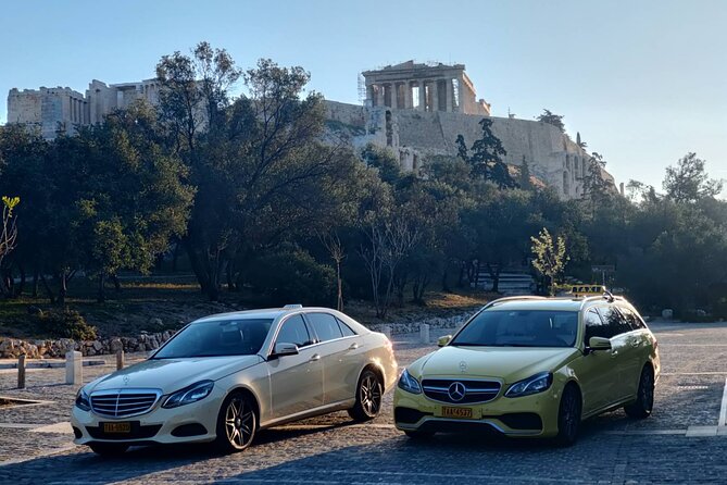 Piraeus Port/Hotels to Athens Airport Private Transfer-Meet&Greet - Mercedes Comfort, Wi‑Fi, Water, and the 50‑Minute Drive