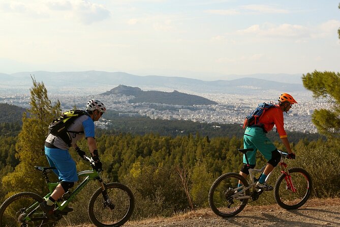 Private Mountain Bike,Trail Ride Tour of Mount Ymittos, Athens. - The ride itself: technical terrain plus views over Athens and the Acropolis