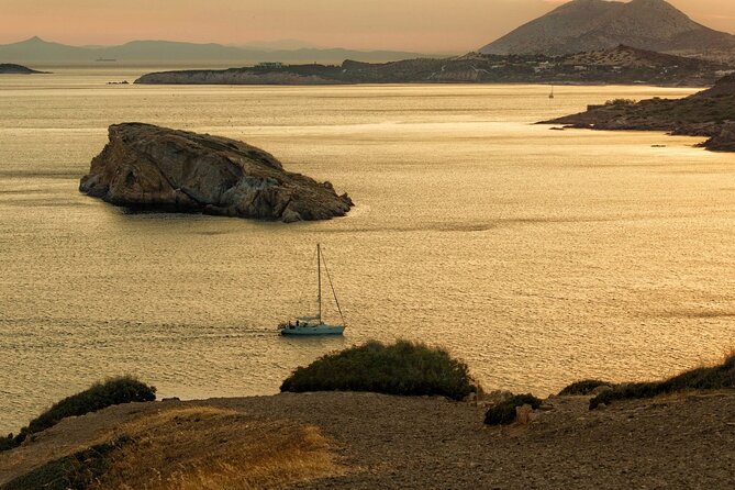 Sunset & swimming at Cape Sounio, Poseidon temple - The Athens Riviera drive: pickup, timing, and the small-group rhythm