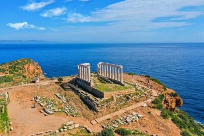 The adventure of Athens best and Poseidon's temple in cape Sounion - Syntagma Square and Presidential Guard moments: fast history with real theatrics