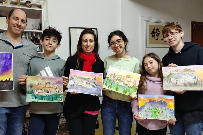 workshop for painting acropolis/landscape with local artist - Translating the Acropolis into paint without overthinking
